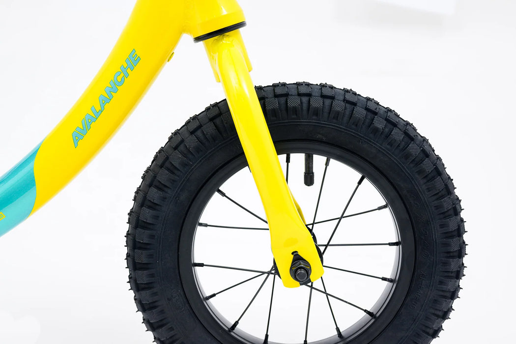 Avalanche Pebble Lite Balance Bike Boys 12 inch YELLOW/AQUA