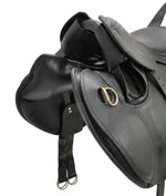 Saddle Starter Kit Leather Black complete with fittings Lotus
