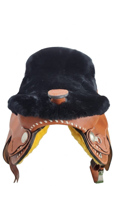 Bartl bumnah sheepskin western saddle shape