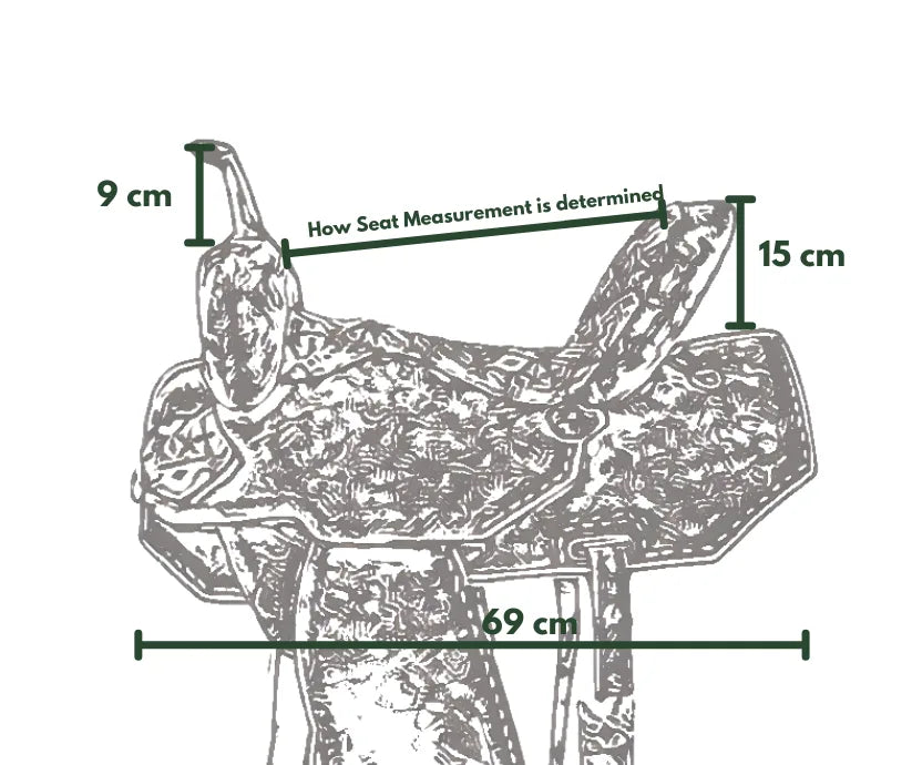 The Ace-High Suede Barrel Racer Western Saddle