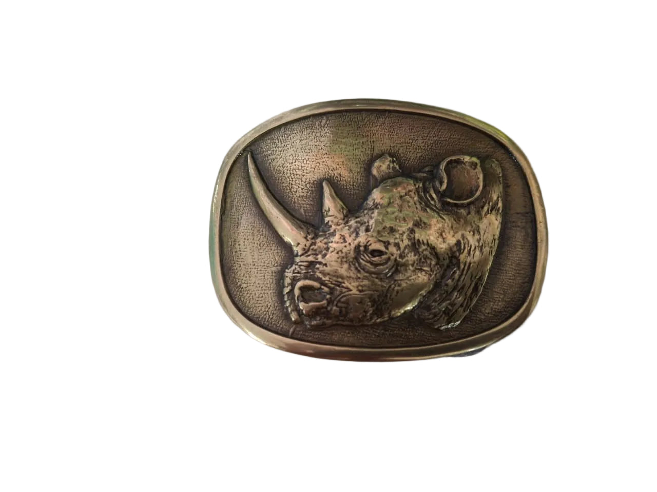 Solid Brass Buckle 40mm Rhino
