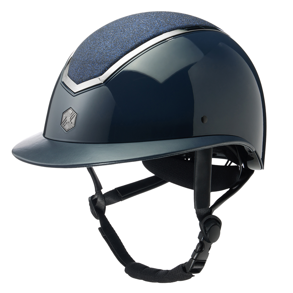 Charles Owen Kylo Sparkly Helmet with MIPS - Wide Peak Black Gloss
