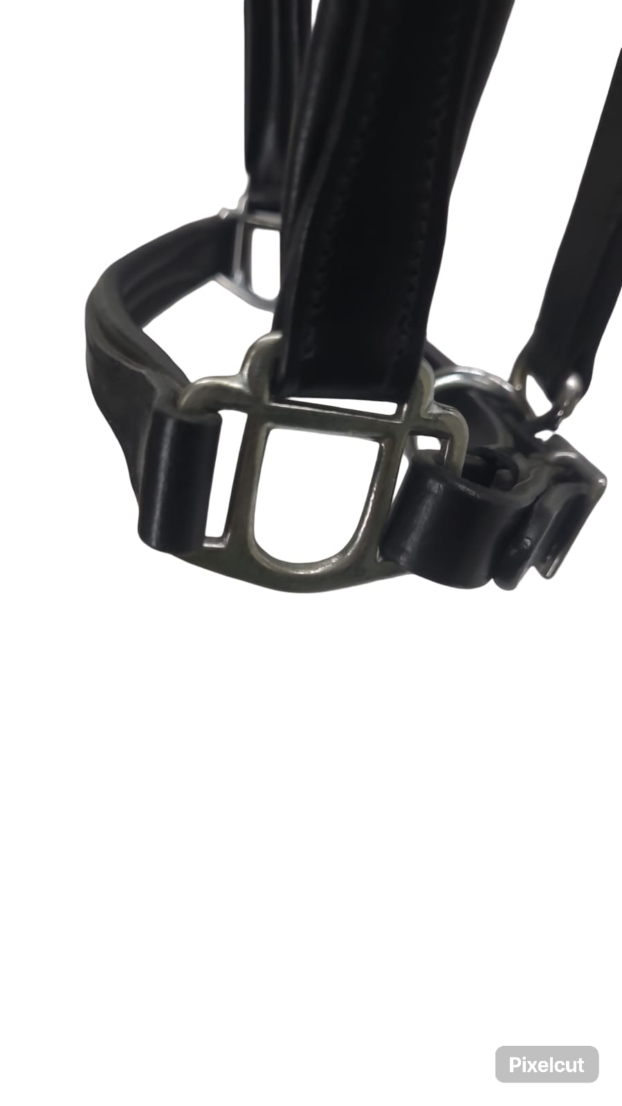 Equisport Show Halter leather Black with NP  Buckles