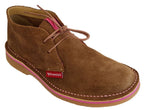 Hunter Retro Suede Beige | Pink Vellie veldskoen