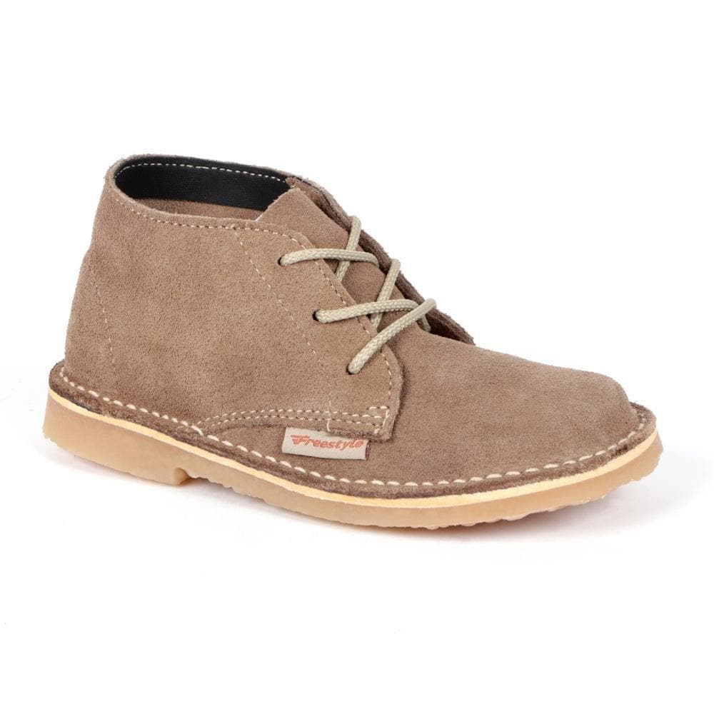 Hunter Vellie Kids Premium Suede Leather Veldskoen Khaki