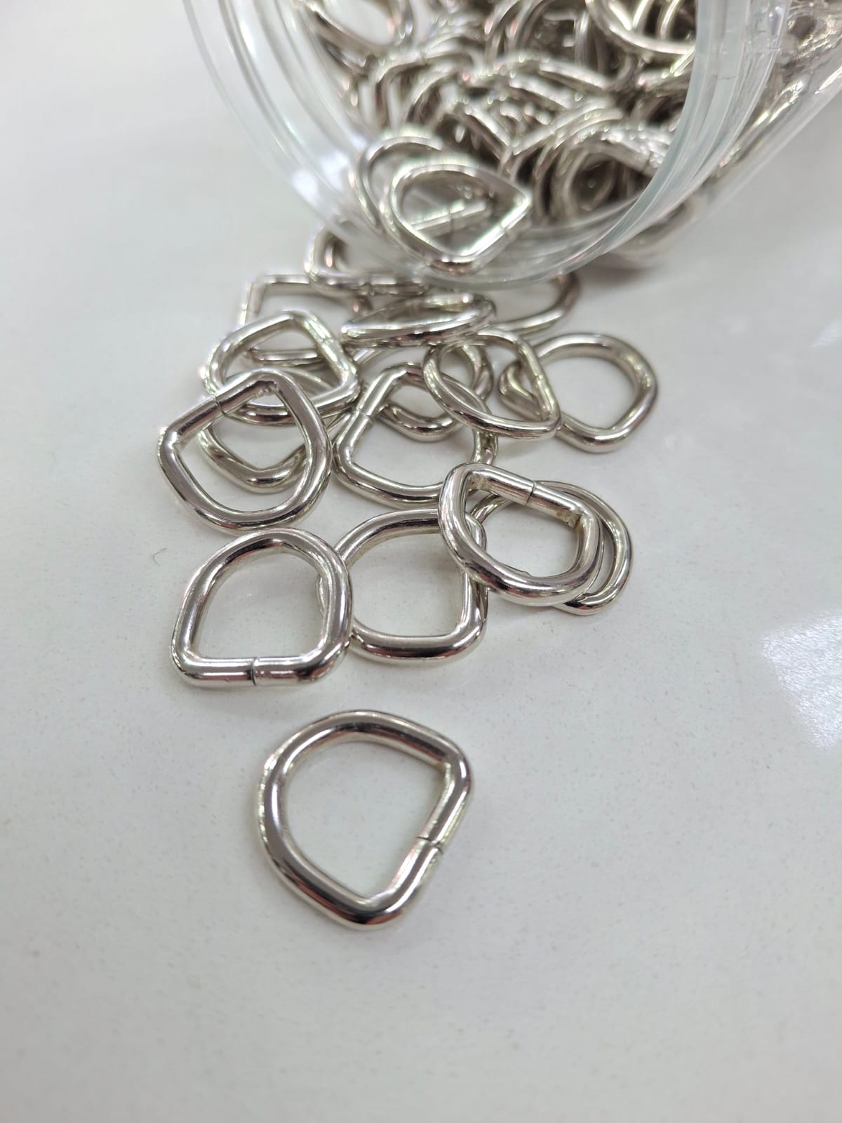 D ring 13mm Sliver
