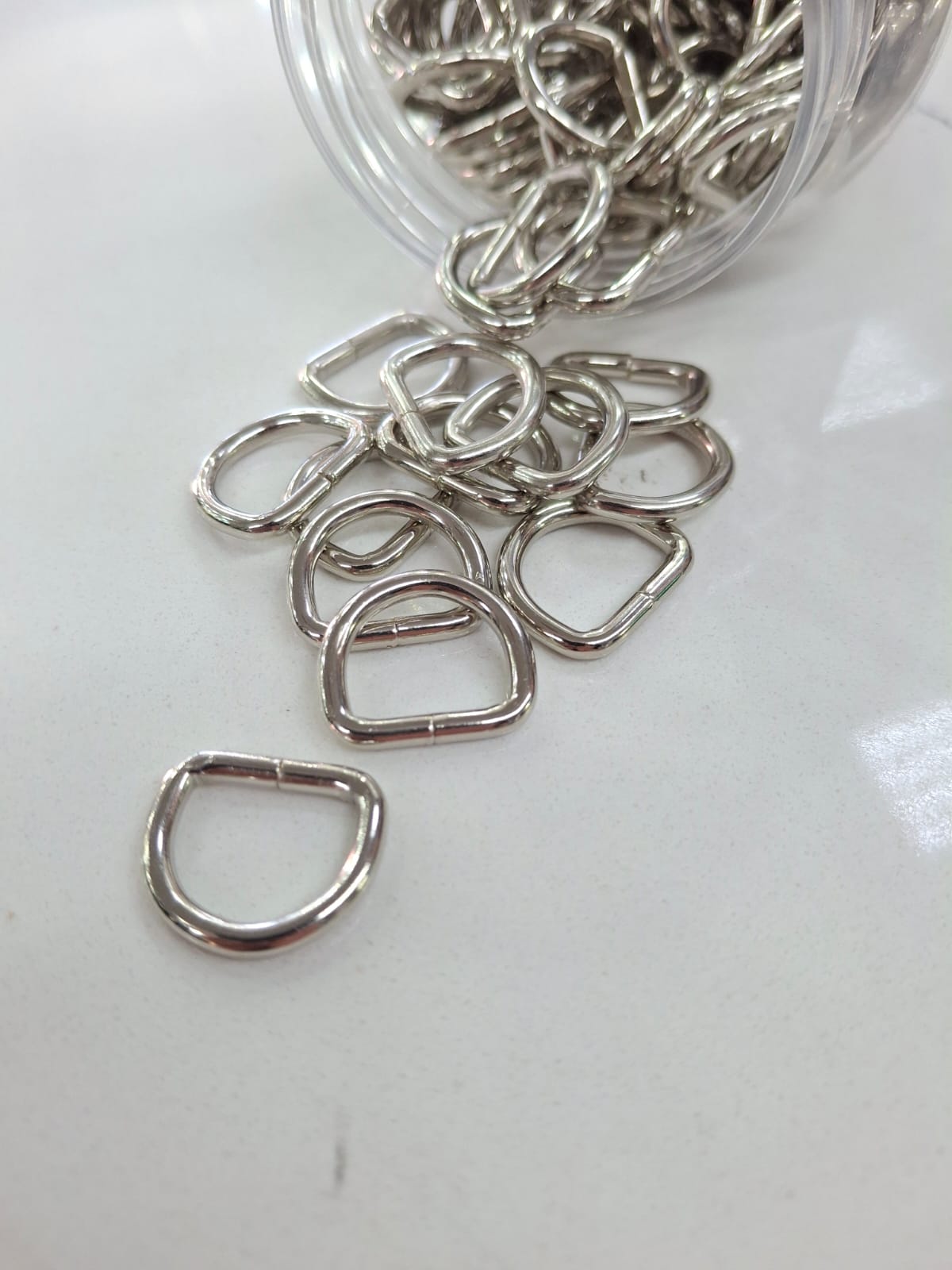 D Ring 19mm Nickle Plated 4mm Thick