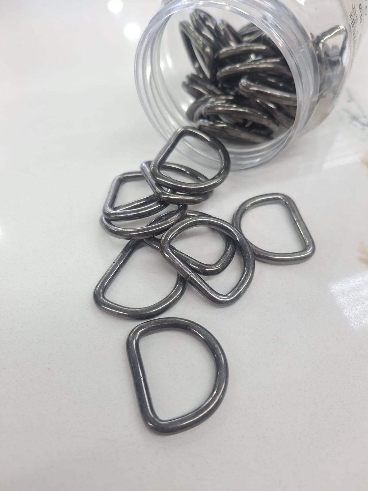 D ring 25mm gun metal