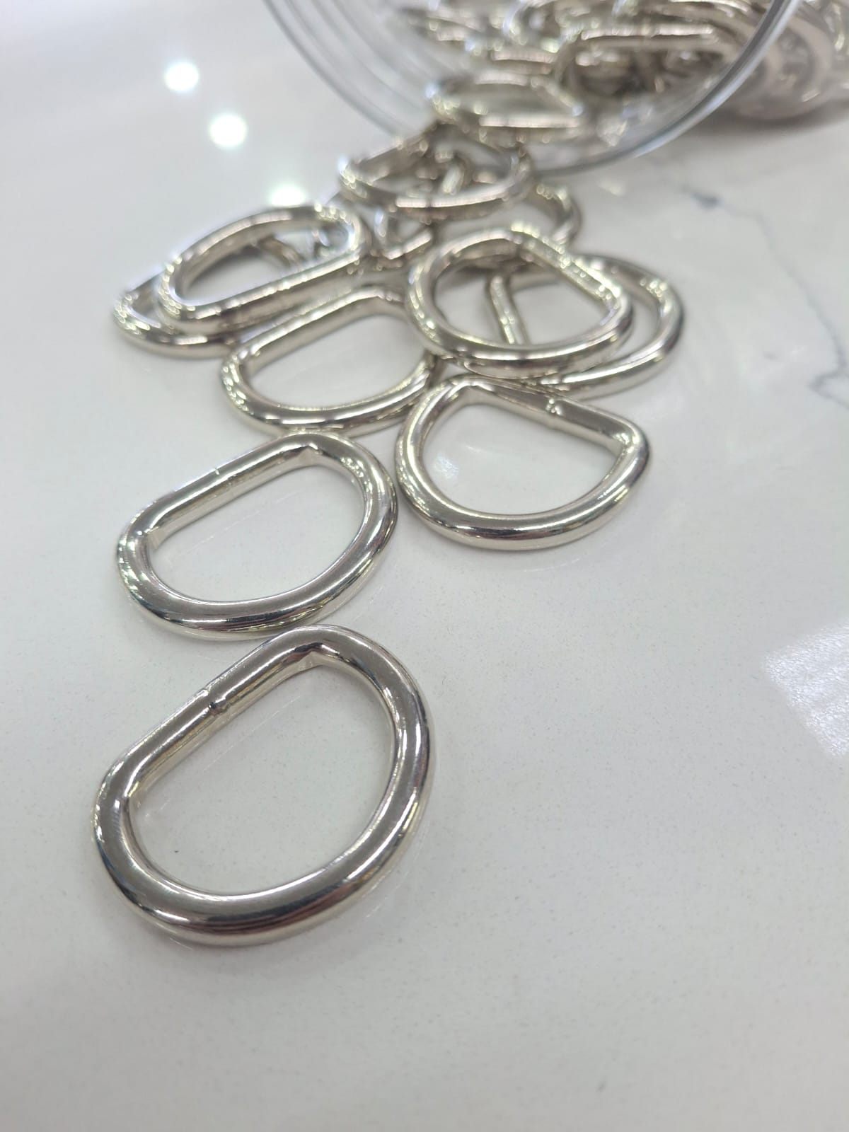 D Ring 25mm Heavy Duty Welded Nickle