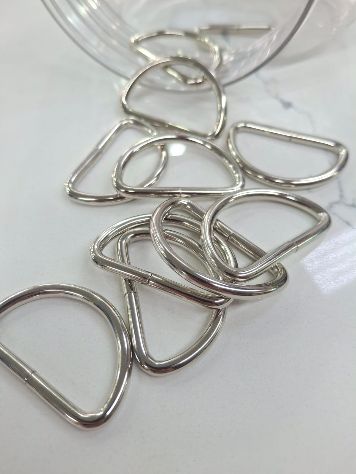 D ring 38mm nickle