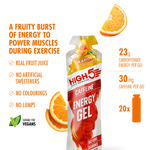 HIGH 5 - ENERGY GEL CAFFEINE - RASPBERRY - 40G GEL - 105990080013GBR