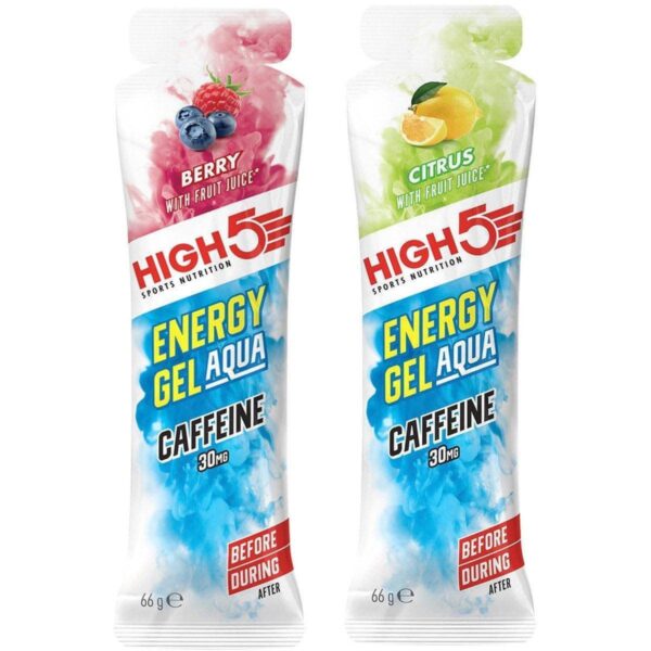 HIGH 5 - ENERGY GEL AQUA CAFFEINE - BERRY - 66G GEL - 105988132056GBR