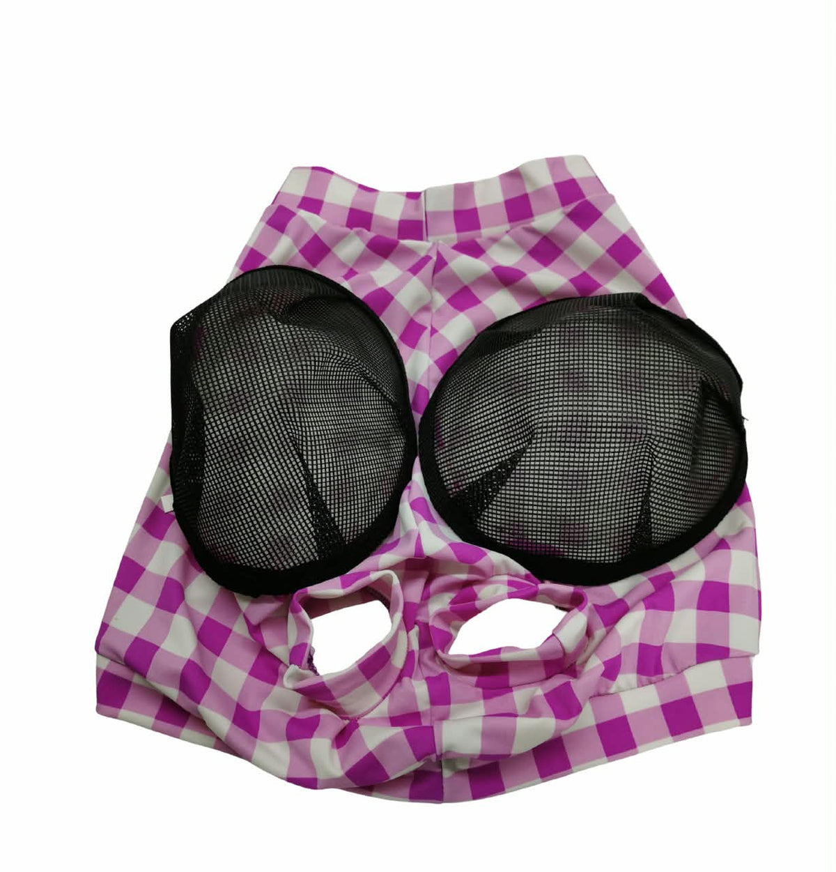 RidePro Fly mask without ear cover in a multi color Lycra fabric