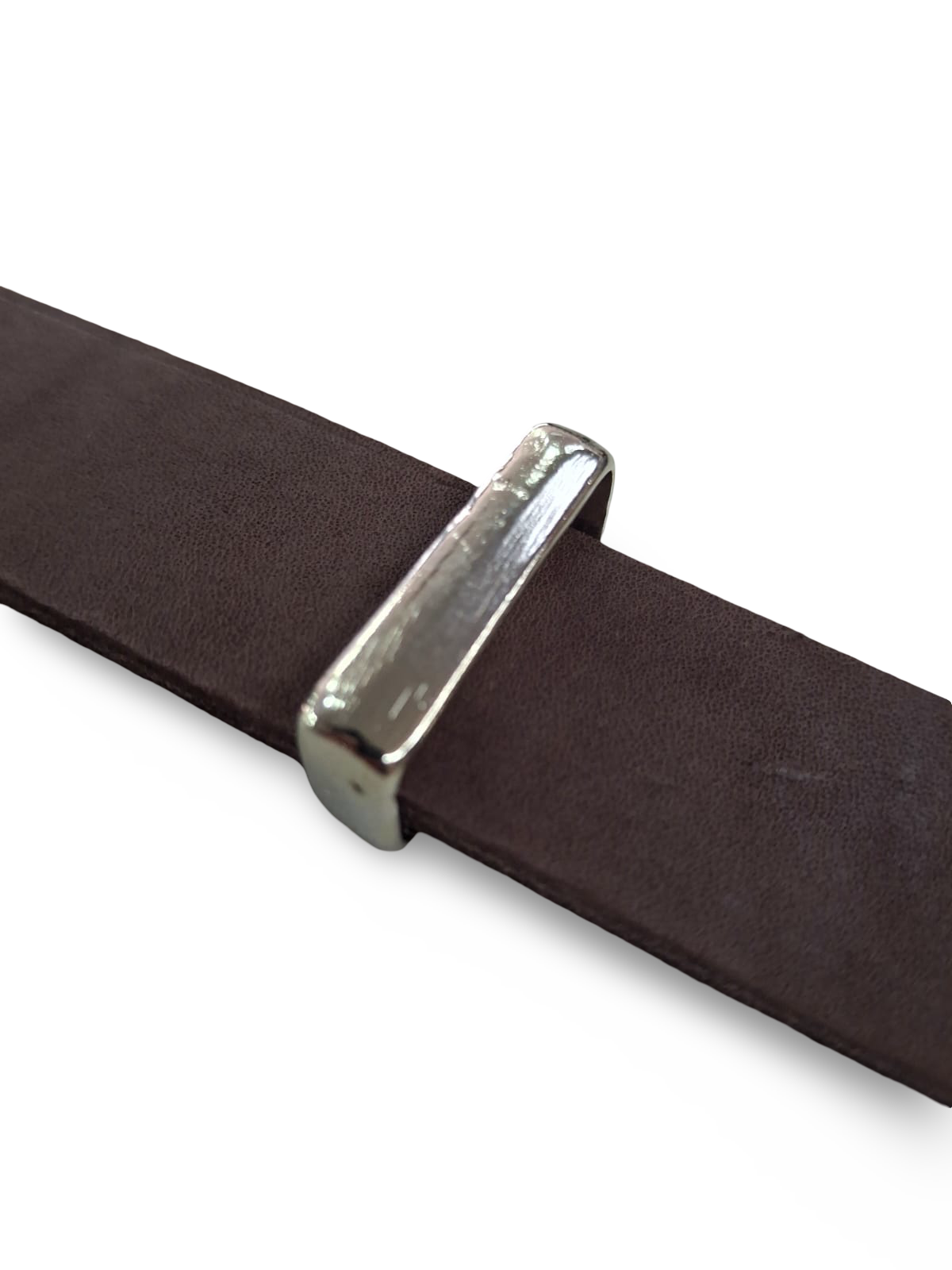 LOOP BELT 25MM SILVER