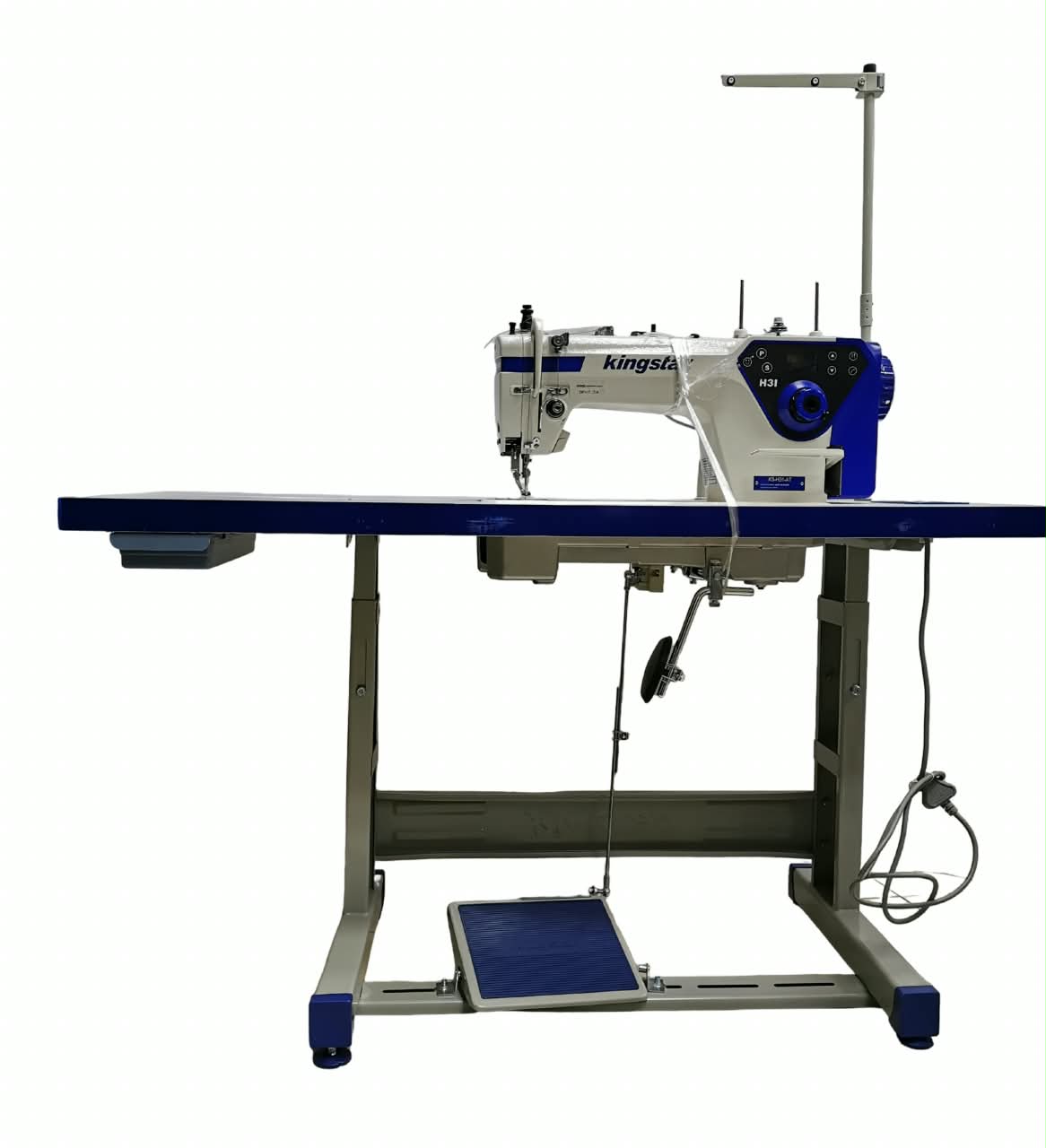 Kingstar walking foot leather machine 12mm stitch with servo motor