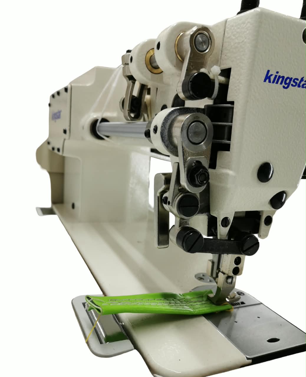 Kingstar walking foot leather machine 12mm stitch with servo motor