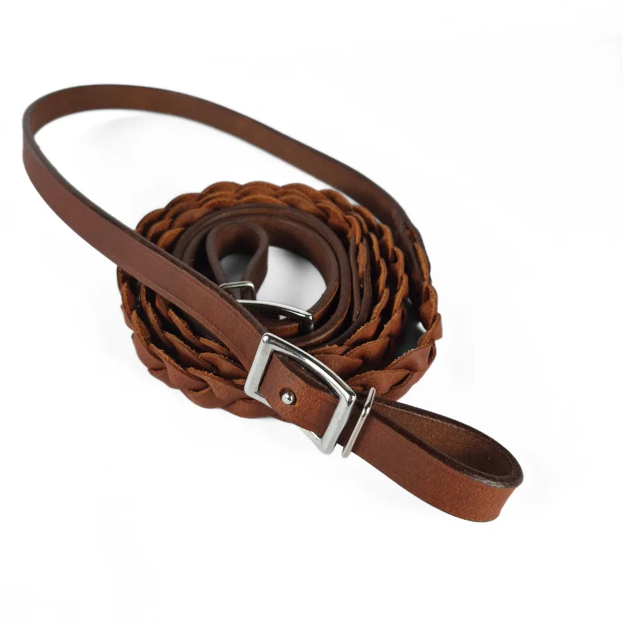 Leather Braided Reins