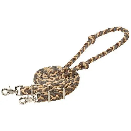 Weaver Reins – EcoLuxe™ Bamboo Flat Barrel Reins (Brown)