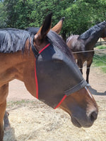 Fly mask comfort equiprene with webbing strap that goes behind the horse’s ears