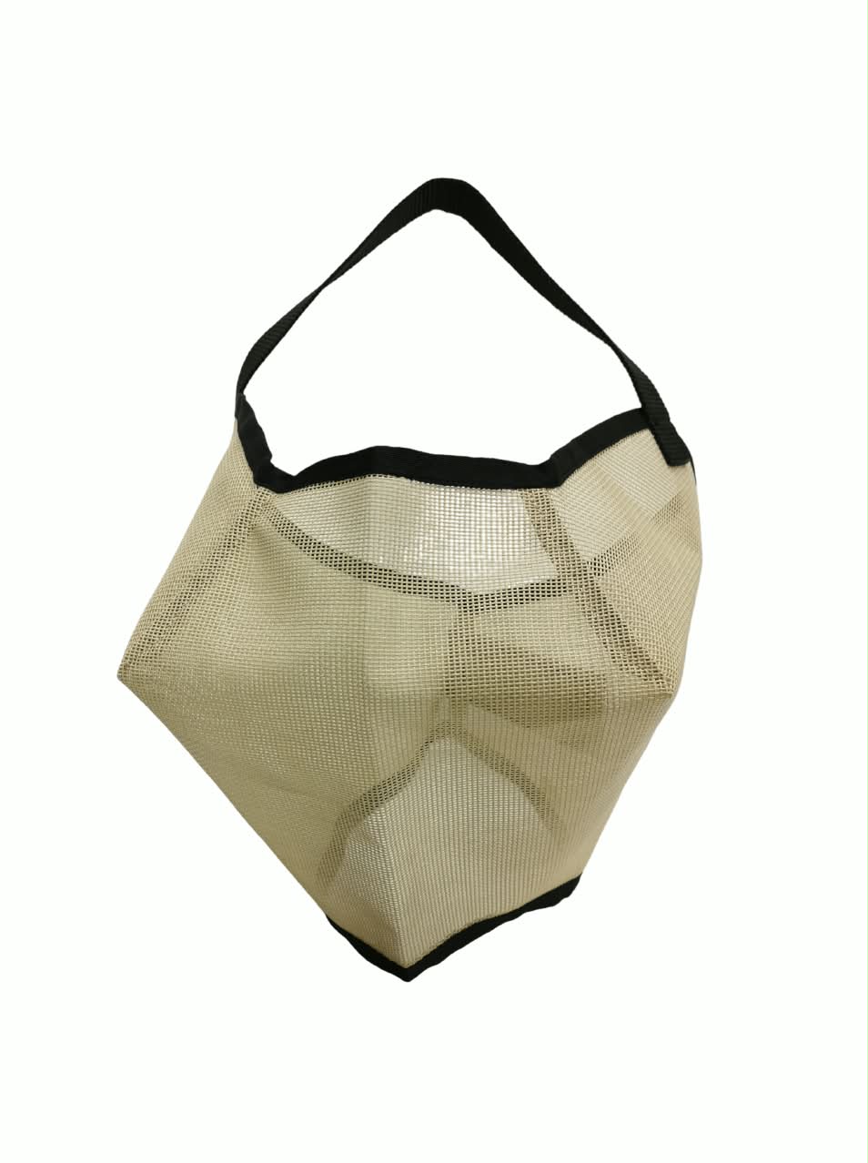 Fly mask without ear and nose cover stiff mesh Beige
