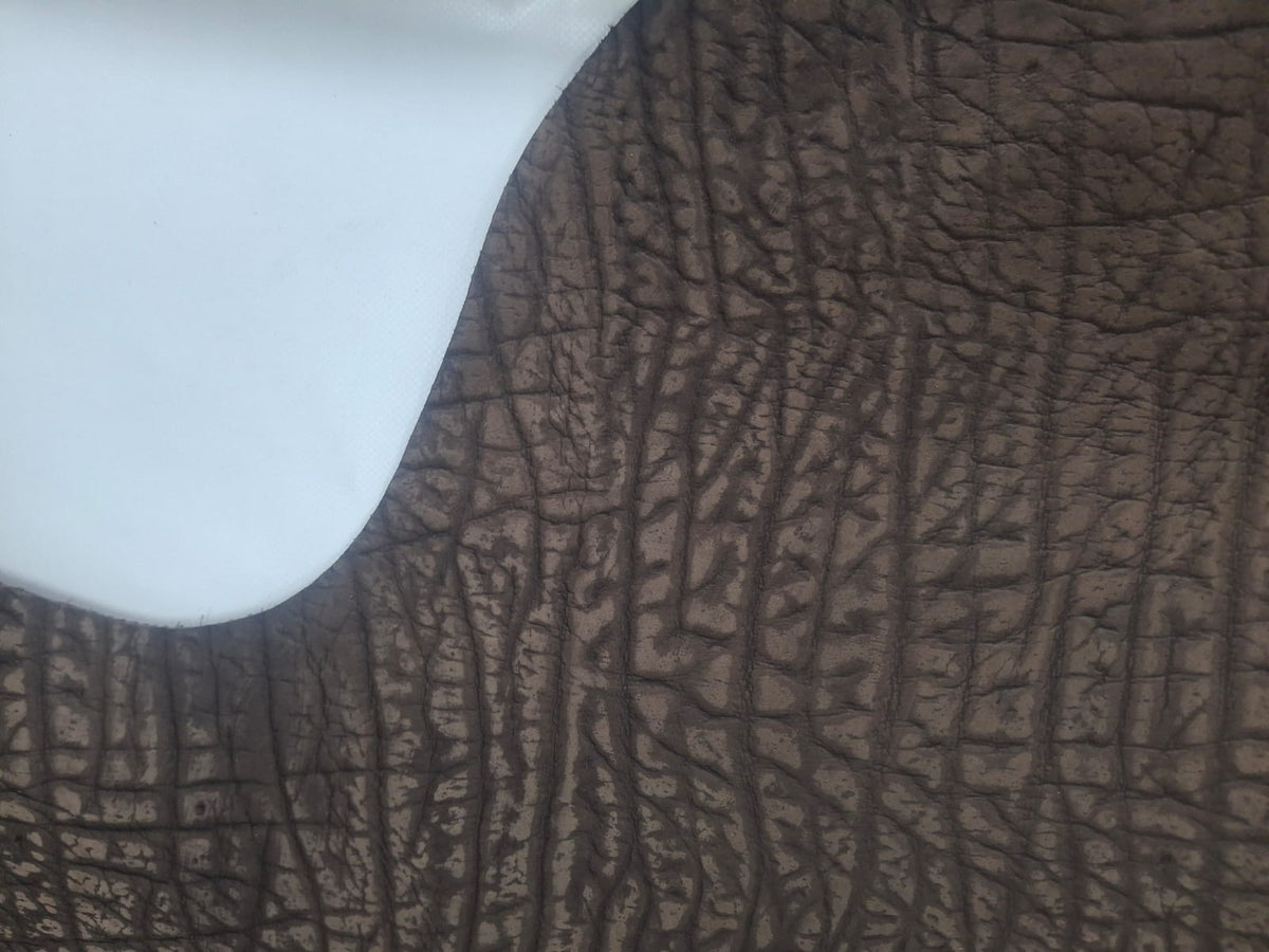 leather Chrome Sides Brown Buffalo Print 1.8mm -2mm Dirty Road