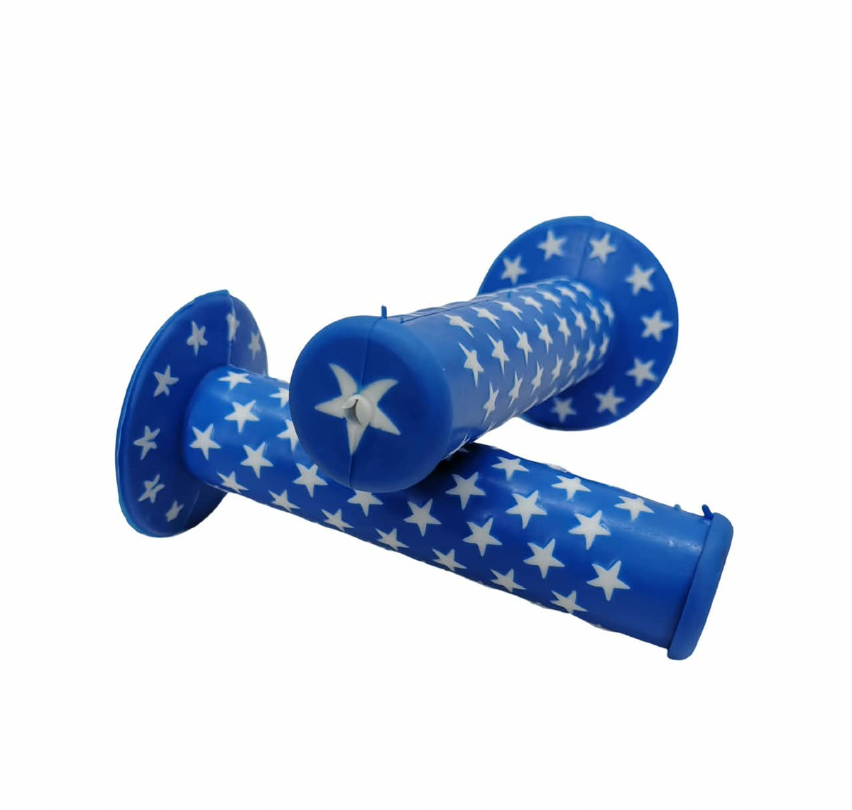 BICYCLE HANDLE BAR GRIPS STAR BLUE CWH