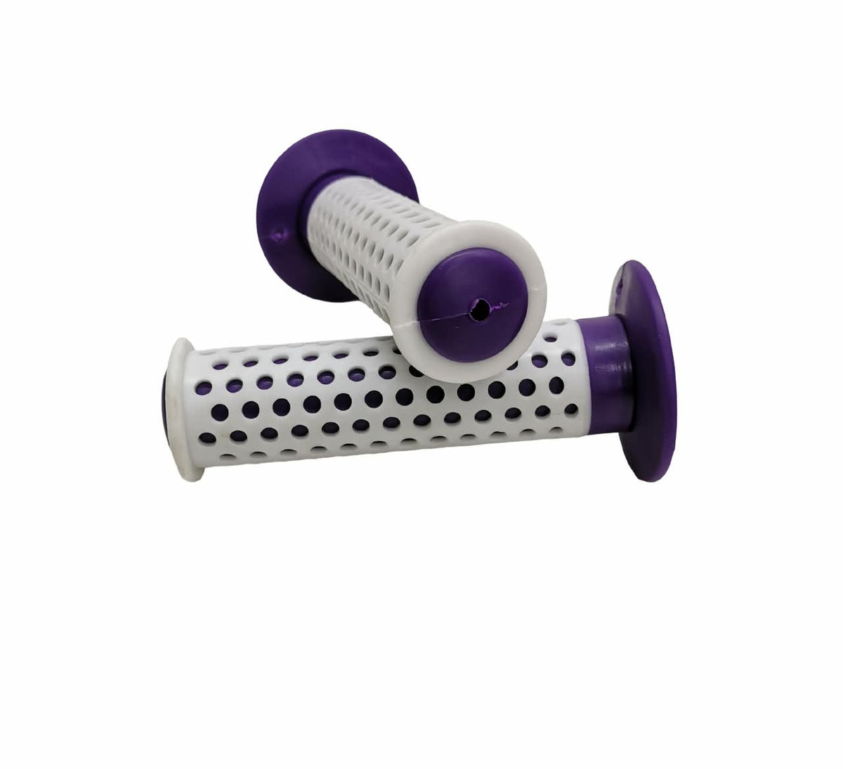 Ocley Bmx Grips - White/PURPLE