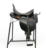 Saddle military with suede cushion