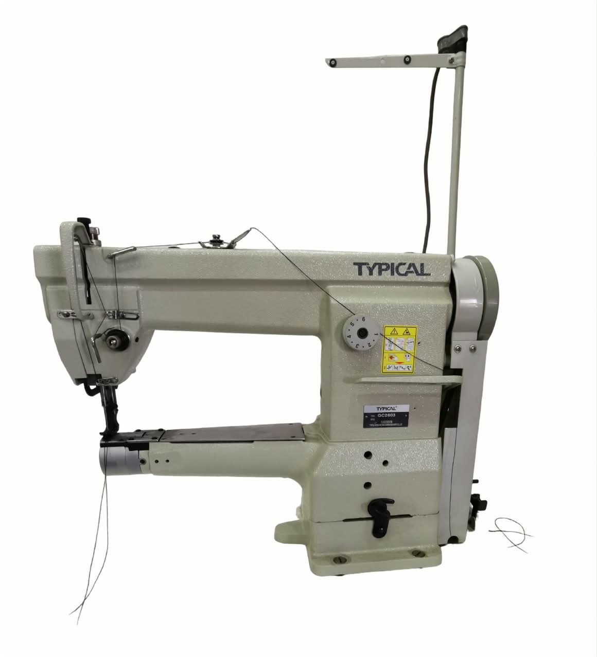 Typical cylinder arm walking foot