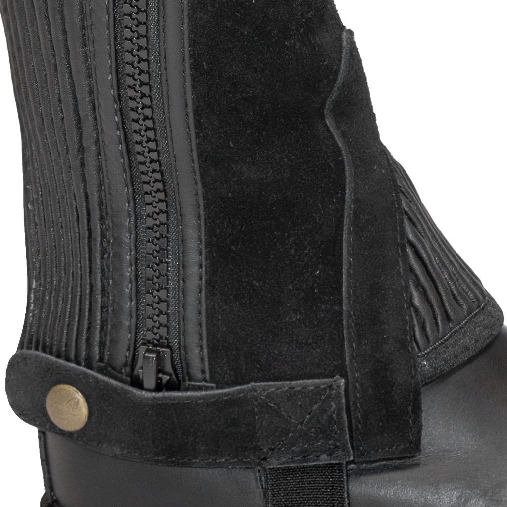 Euro trend half split suede chaps