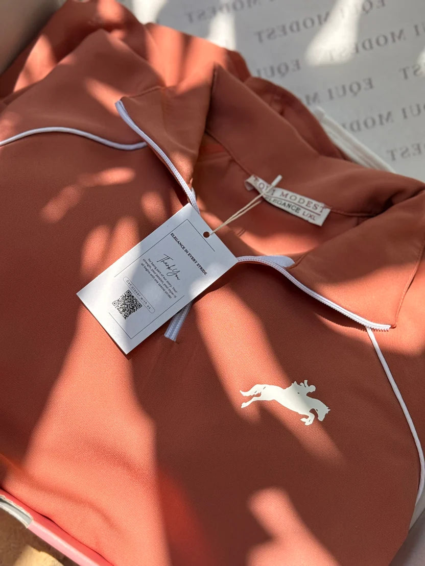 Equi Easi -Pink and Off White Equi Modest