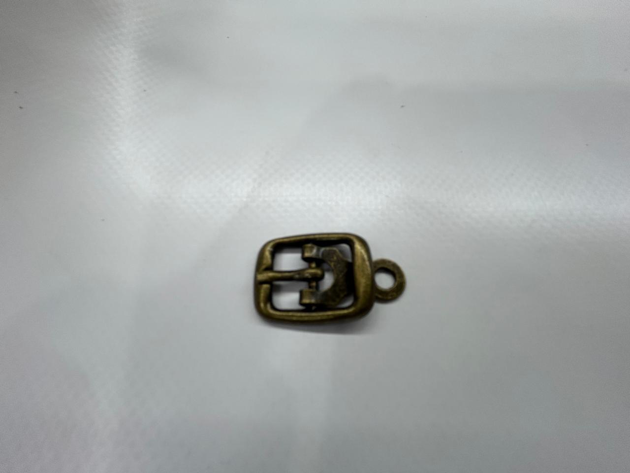 Shoe Buckle fish plate 12MM OLD BRASS