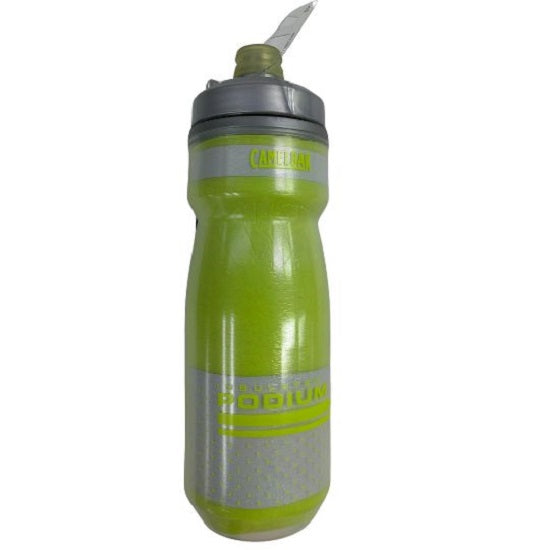 Water Bottle Insulated Podium Chill Clear, Grey Top, Yellow