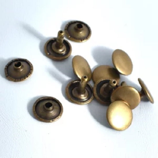 Rivet single head ant brass per 100