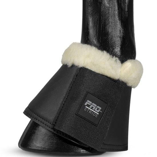 Pro stride sheepskin over reach boots