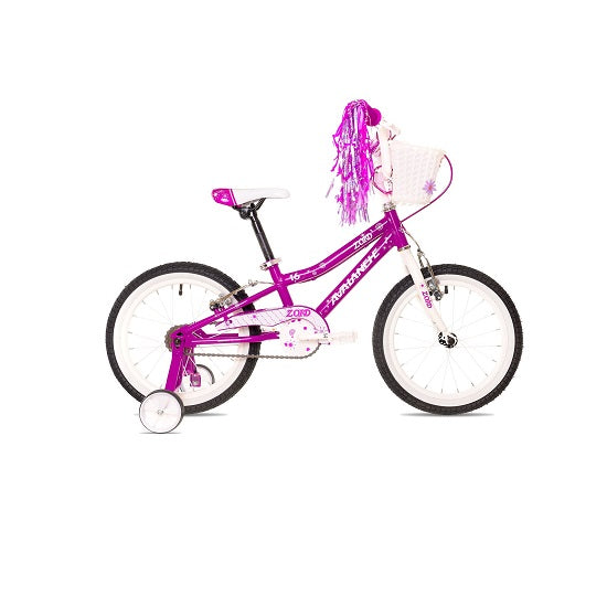 Avalanche zoid 2 girls 16 inch bike indigo/magenta v- brake