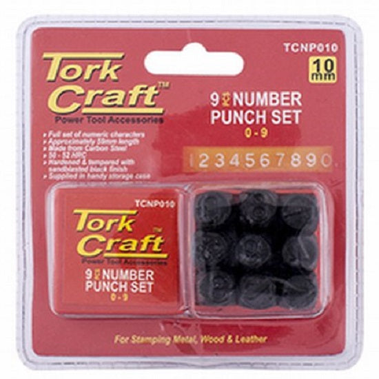 Number punch set 10mm