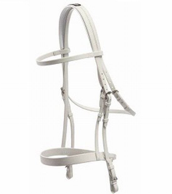 Bridle racing pvc vcws white