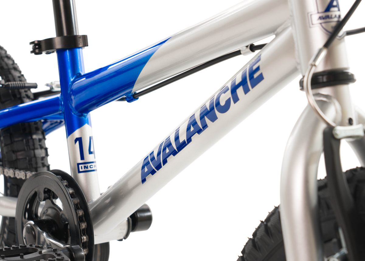 AVALANCHE TURBO 14" BOYS ROCKET BLUE/SILVER. Size: 14".