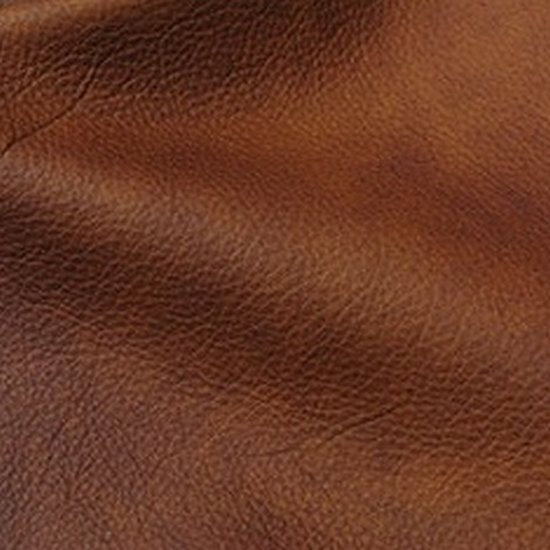 Leather zambezi buffalo print hide whiskey