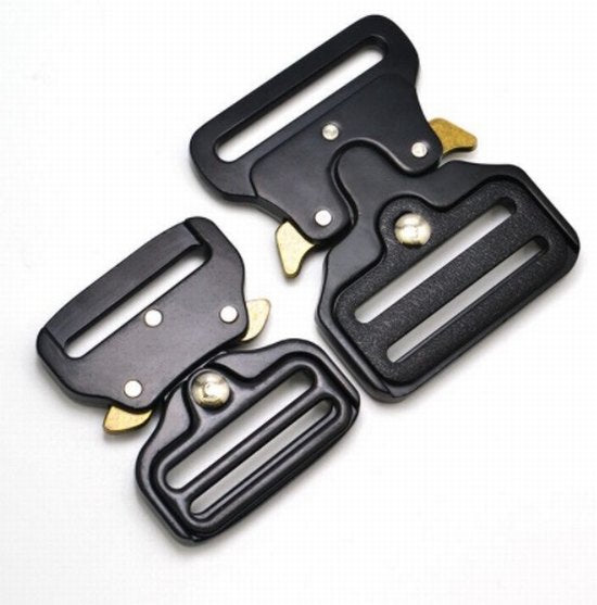 Buckle 25mm black quick release metal