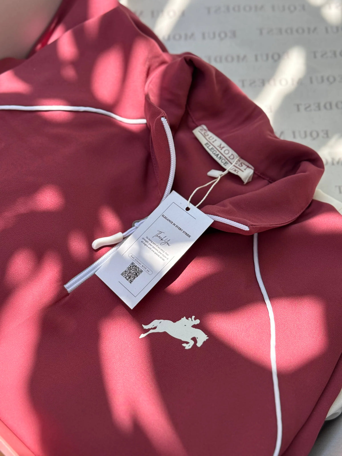Equi Easi -Pink and Off White Equi Modest