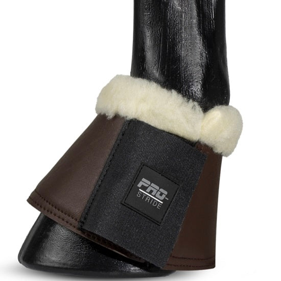 Pro stride sheepskin over reach boots