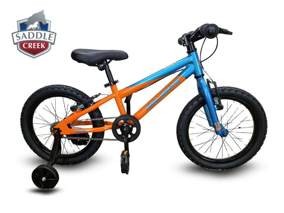 Avalanche Bike BOLT 16 Boys Blue and Orange single speed