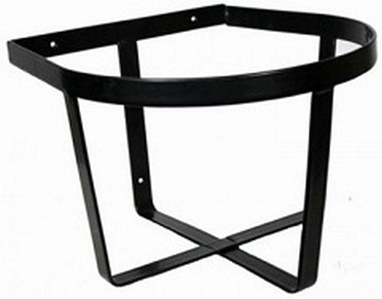 Feed bucket stand wall mount