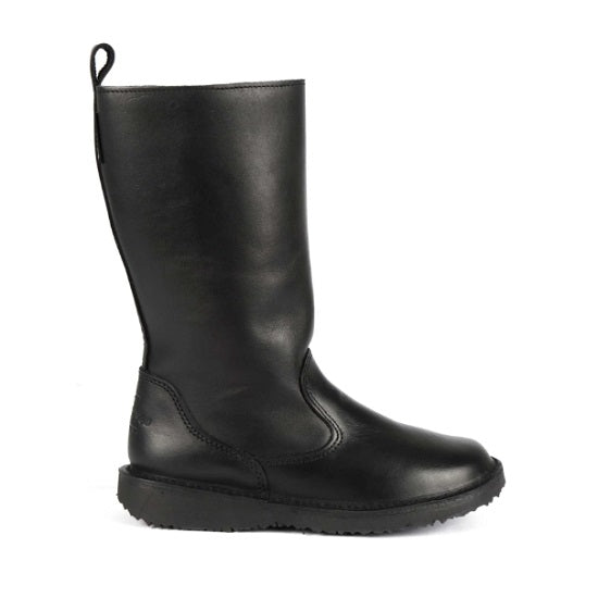Boot Eskimo 100% wool lined Black leather