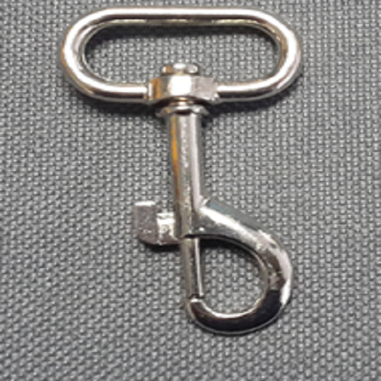 Snap hook swivel 25mm nickle