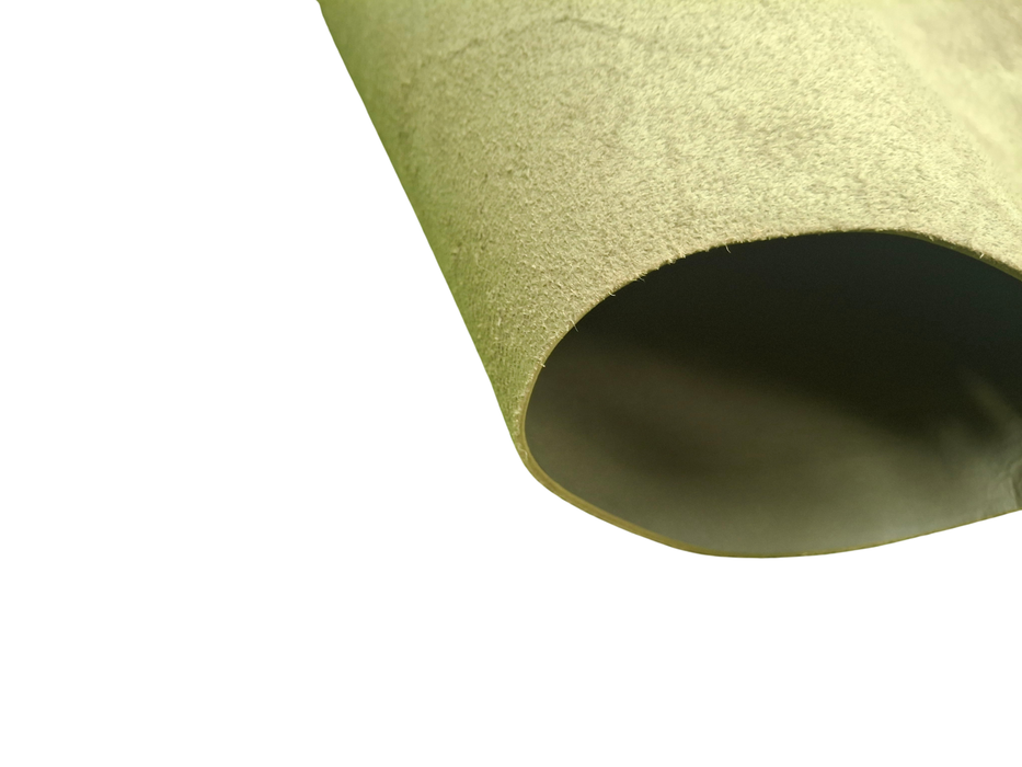 Leather Army Green Chrome/VEG sides –Through Dyed  1.3 – 2 mm Bagging Leather (±185 dm²)