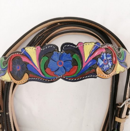 Western bridle and breastplate set kaleidoscope