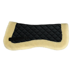 Equistyle half back pad with synthetic fur large size Black